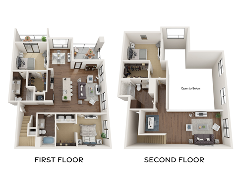Floor plan for 3 beds, 3 baths, 2029 sqft